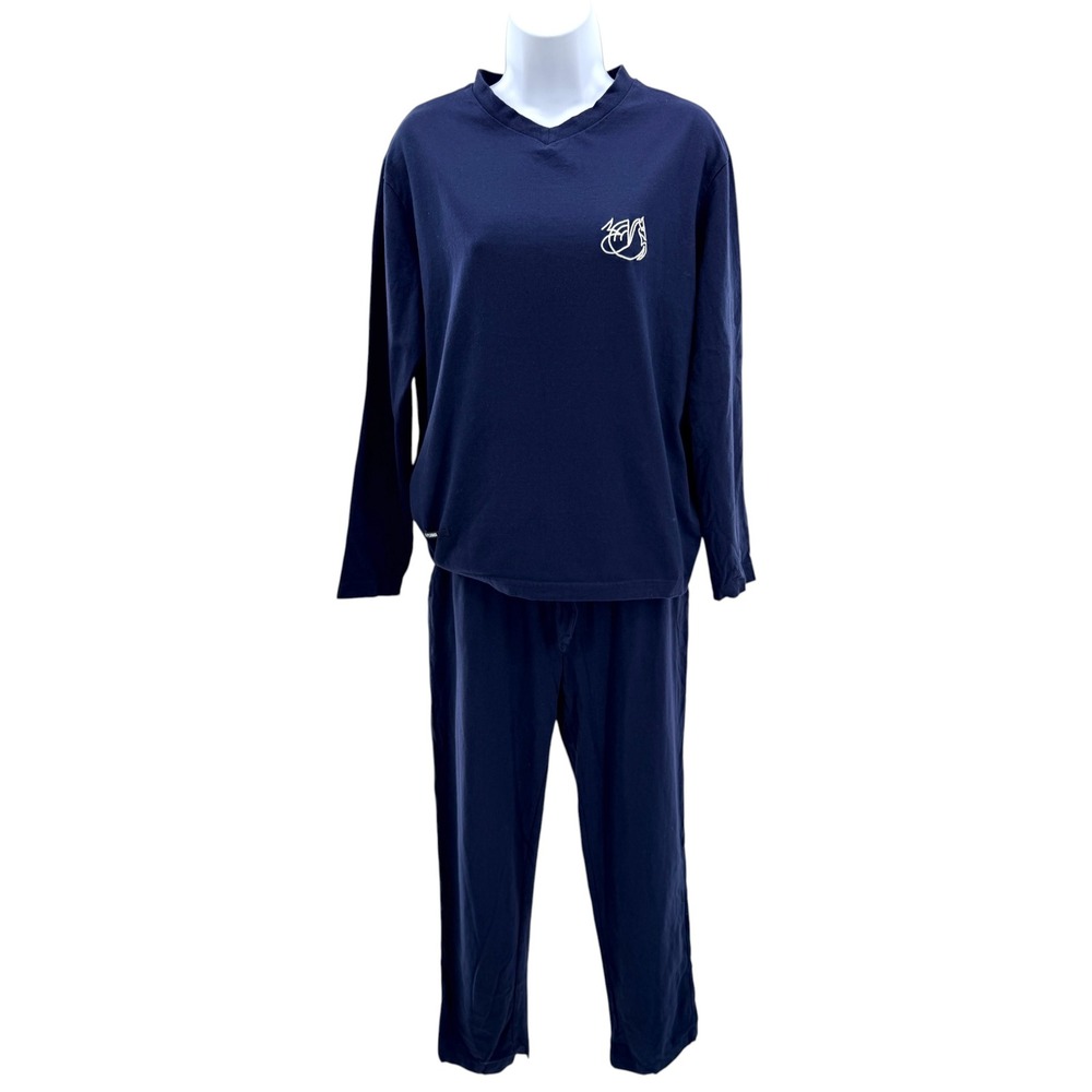 Jacquemus x Air France La Premiere Le Pyjama Navy Blue Cotton Set Womens M